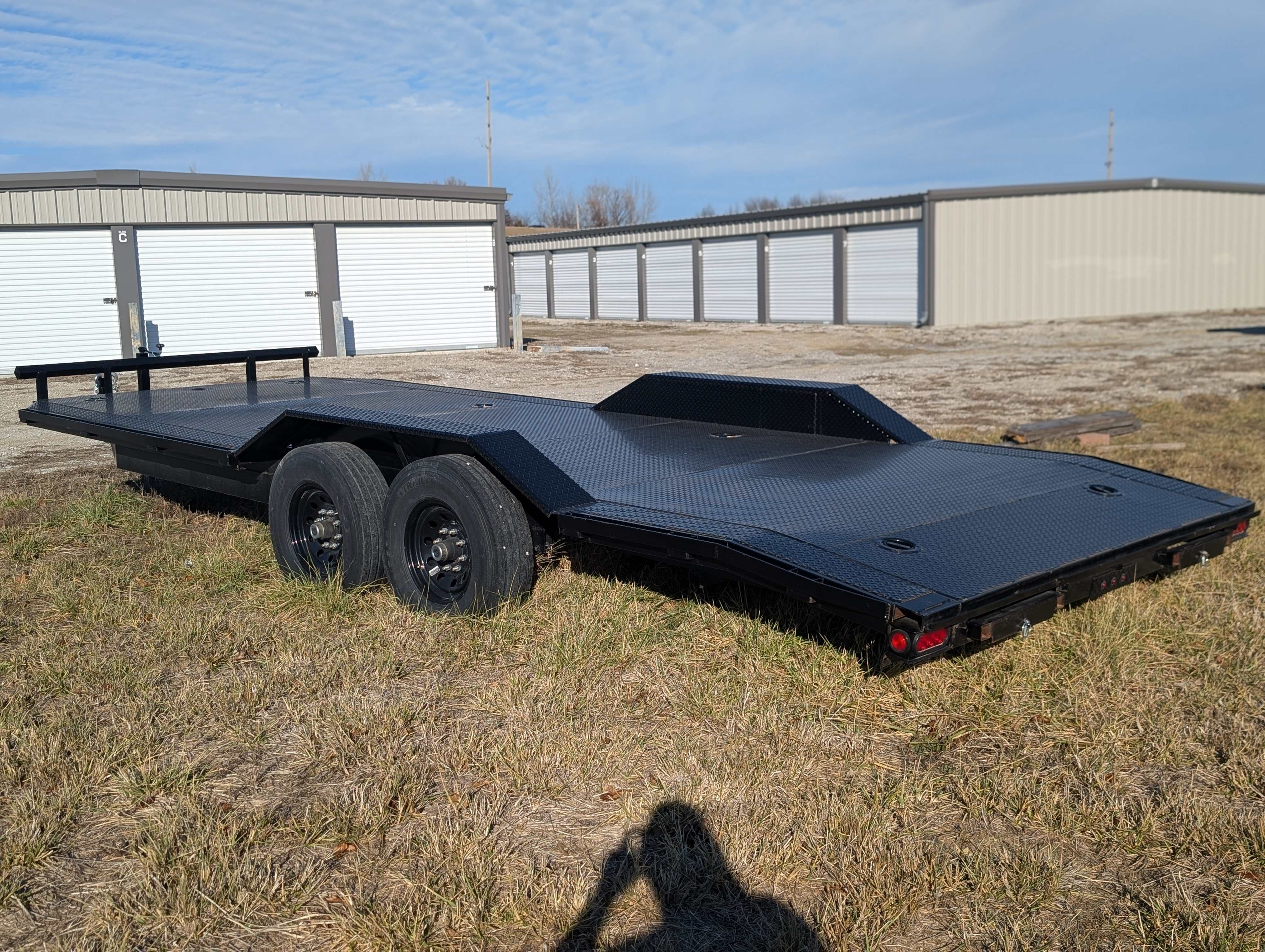 Texoma Super Wide DOF deckover trailer rear view